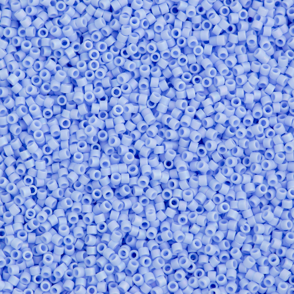 Miyuki Delica Seed Bead 11/0 Opaque Matte Blue Agate AB 2-inch Tube DB1596
