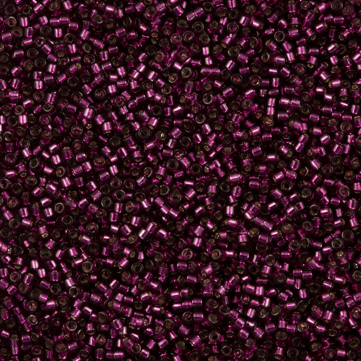 Miyuki Delica Seed Bead 11/0 Silver Lined Dyed Dark Rose 2-inch Tube DB1342