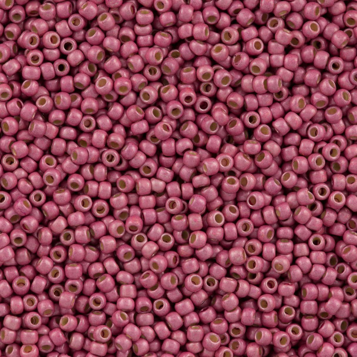 50g Toho Round Seed Bead 8/0 PermaFinish Matte Galvanized Pink Lilac (553PFF)