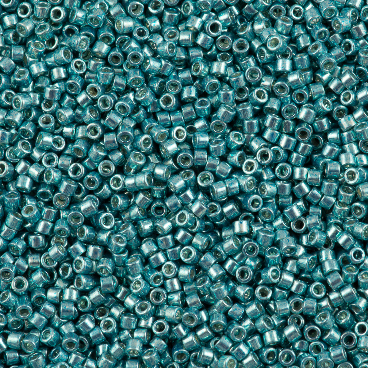 25g Miyuki Delica Seed Bead 11/0 Galvanized Sea Foam DB416