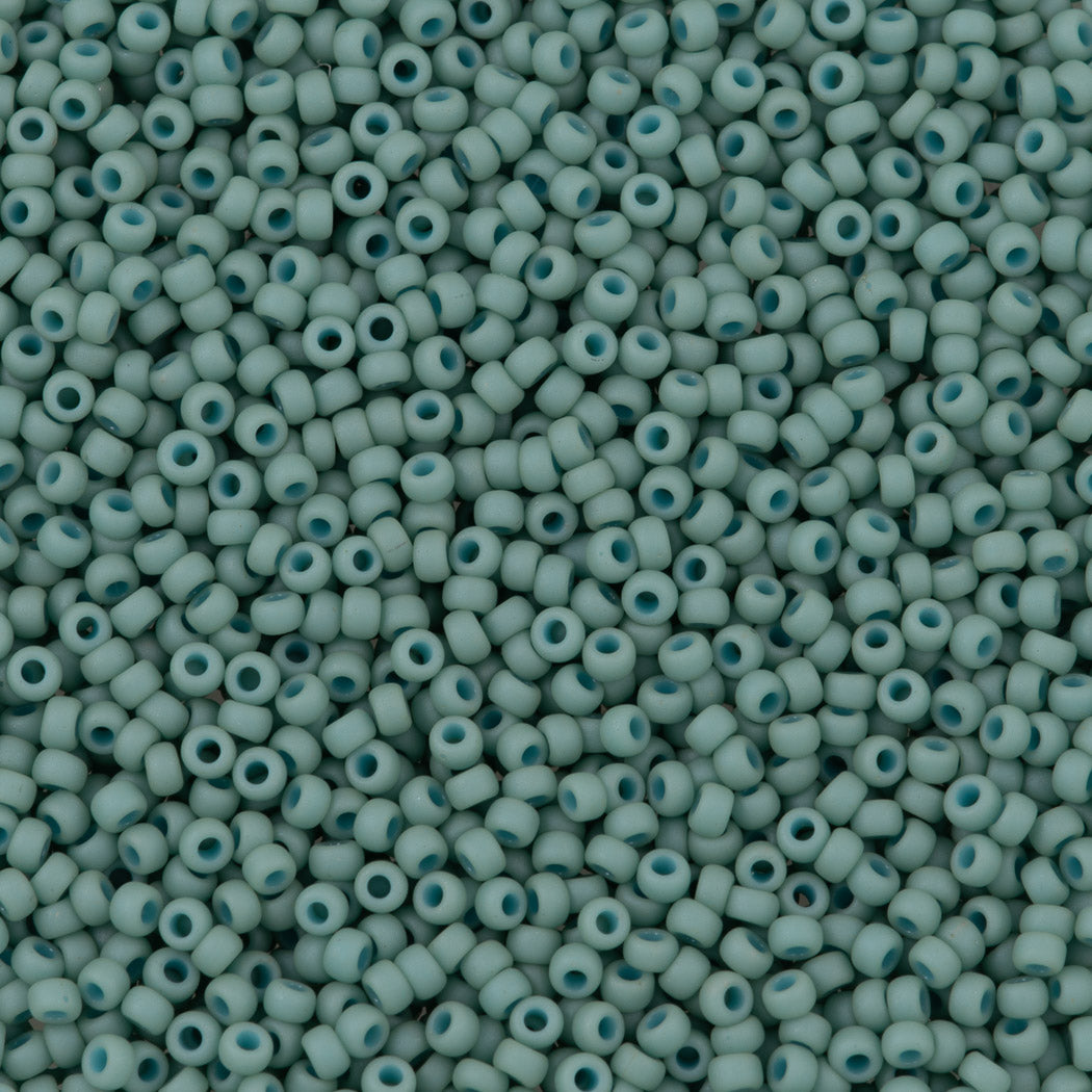 Miyuki Round Seed Beads 8/0 Opaque Matte Pale Seafoam (2028)