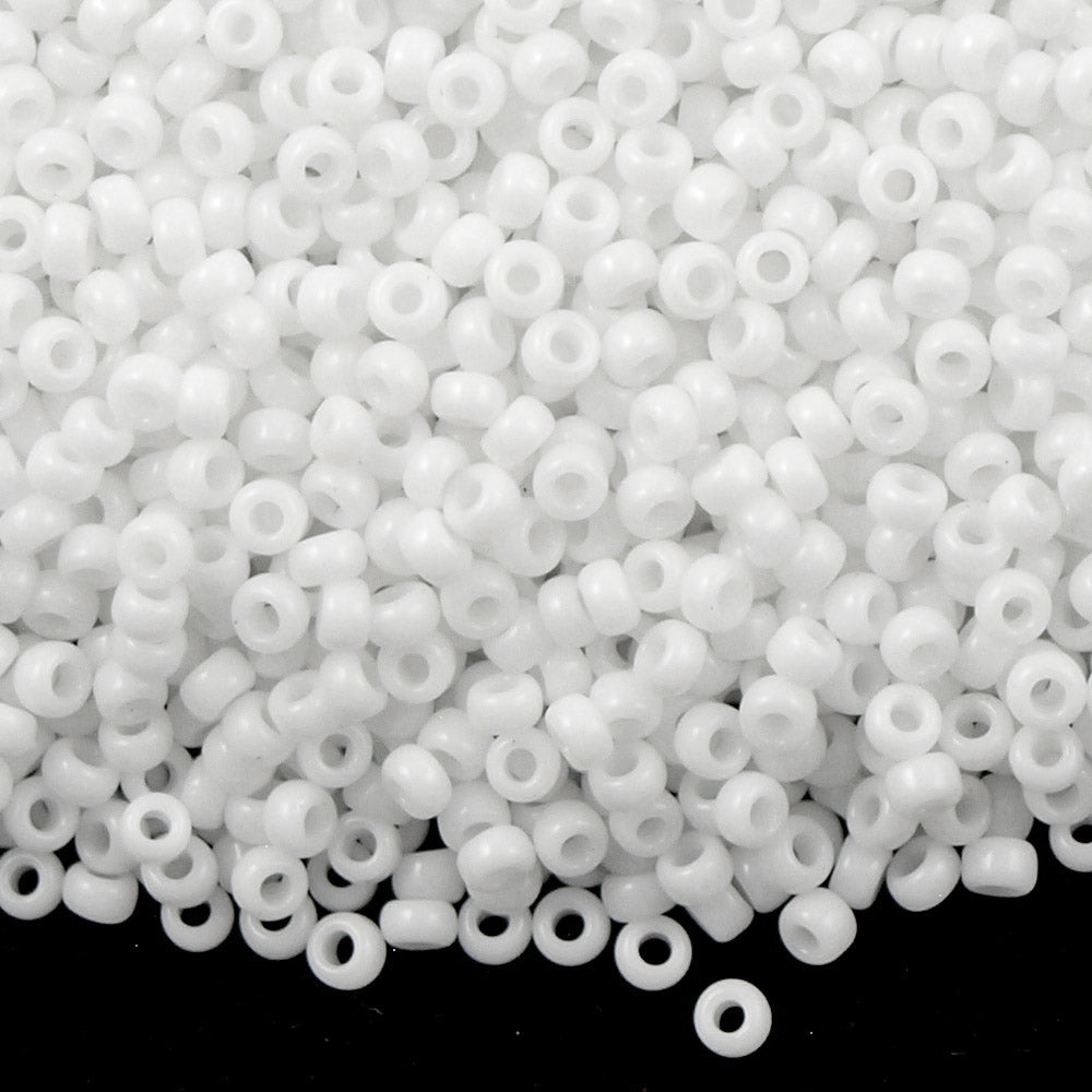 Miyuki Round Seed Bead 11/0 Opaque White 22g Tube (402)