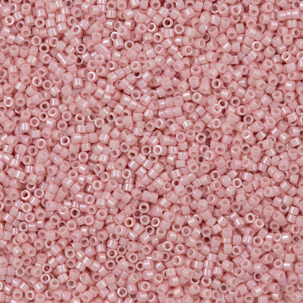 25g Miyuki Delica Seed Bead 11/0 Opaque Rosewater Luster DB1907