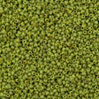 50g Miyuki Round Seed Bead 11/0 Opaque Chartreuse Picasso (4515)