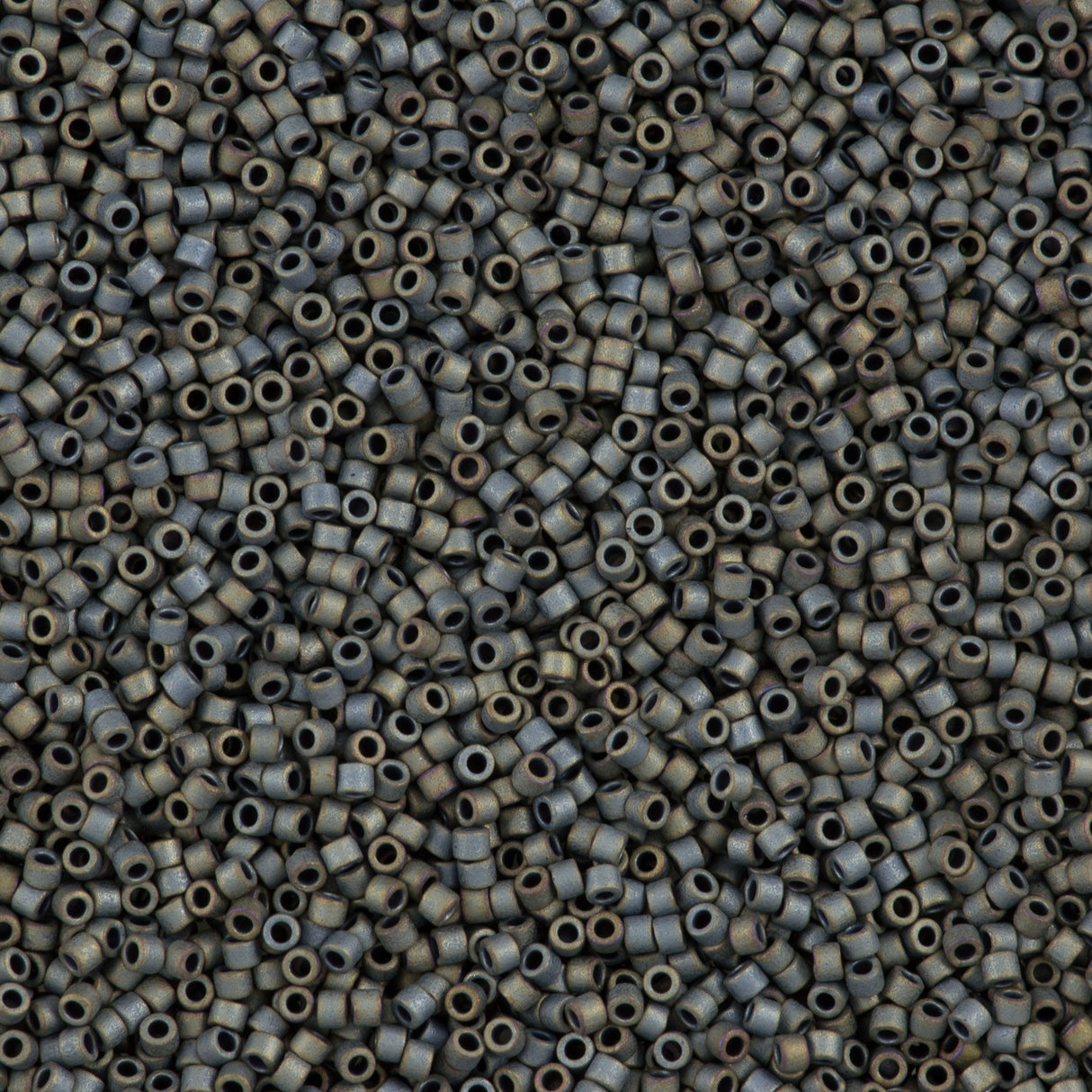 Miyuki Delica Seed Bead 11/0 Matte Metallic Grey 2-inch Tube DB307