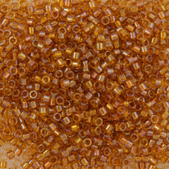 Miyuki Delica Seed Bead 11/0 Inside Dyed Color Topaz 2-inch Tube DB65