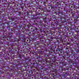 Miyuki Round Seed Bead 6/0 Inside Color Lined Raspberry AB (264)
