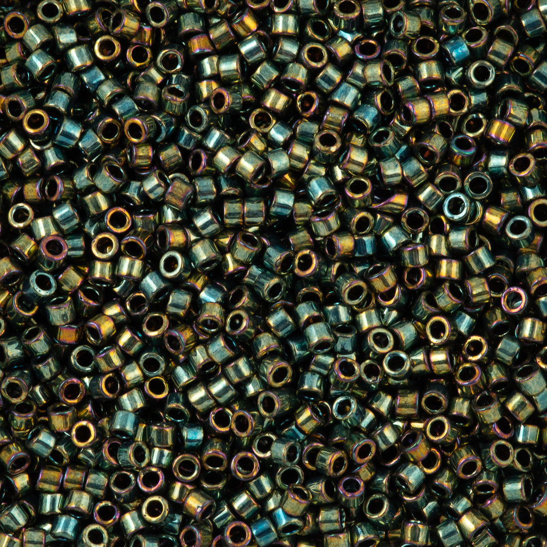 Miyuki Delica Seed Bead 11/0 Metallic Green AB DB24