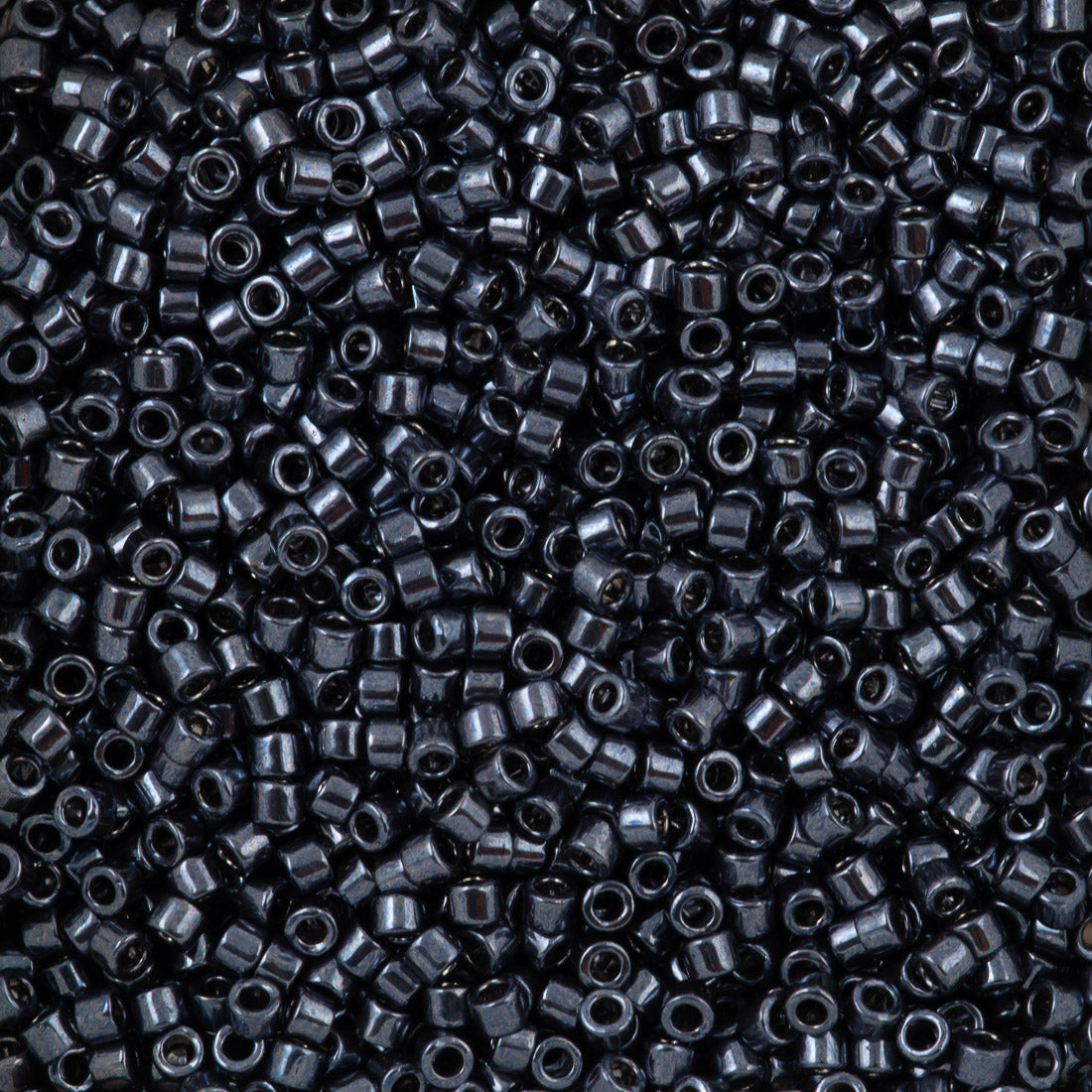 Miyuki Delica Seed Bead 11/0 Nickel Plated Dyed Gun Metal DB453