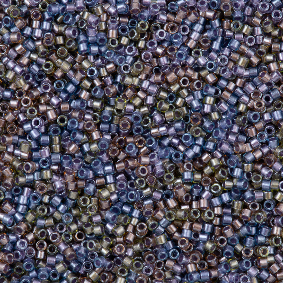 25g Miyuki Delica Seed Bead 11/0 Inside Dyed Color Purple Bronze Mix DB986