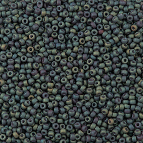 Miyuki Round Seed Bead 11/0 Matte Metallic Blue Slate Iris (2333)