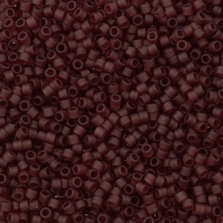 Miyuki Delica Seed Bead 11/0 Matte Transparent Ruby DB1262