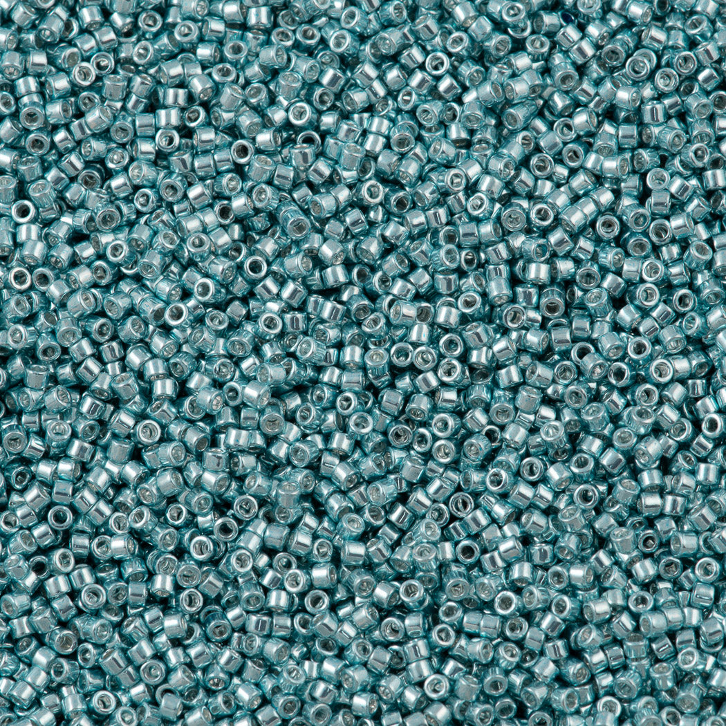 25g Miyuki Delica Seed Bead 11/0 Galvanized Turquoise DB415