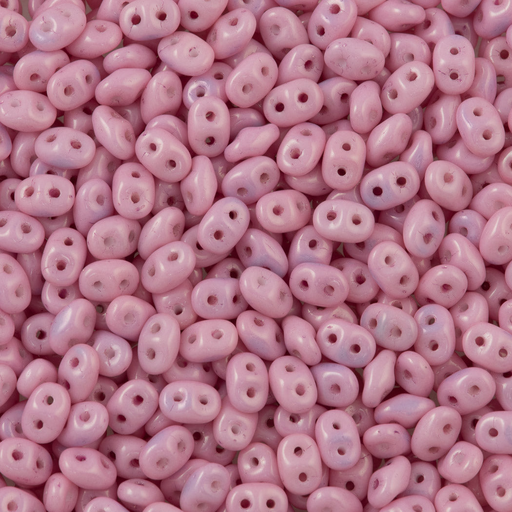 Super Duo 2x5mm Two Hole Beads Lilac Luster (03000LL)