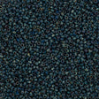 50g Miyuki Round Seed Bead 11/0 Opaque Dark Teal Picasso (4516)