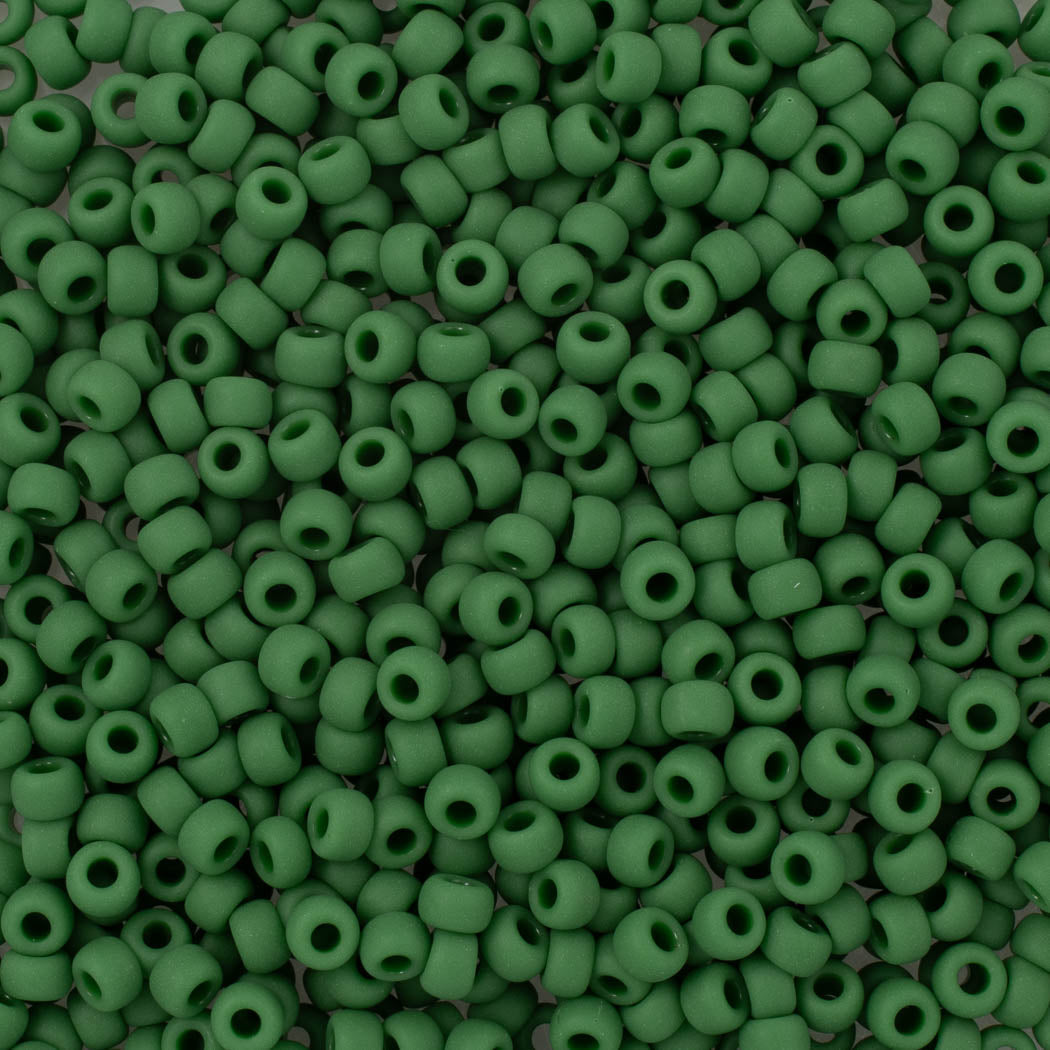 Miyuki Round Seed Bead 6/0 Matte Opaque Jade (411F)