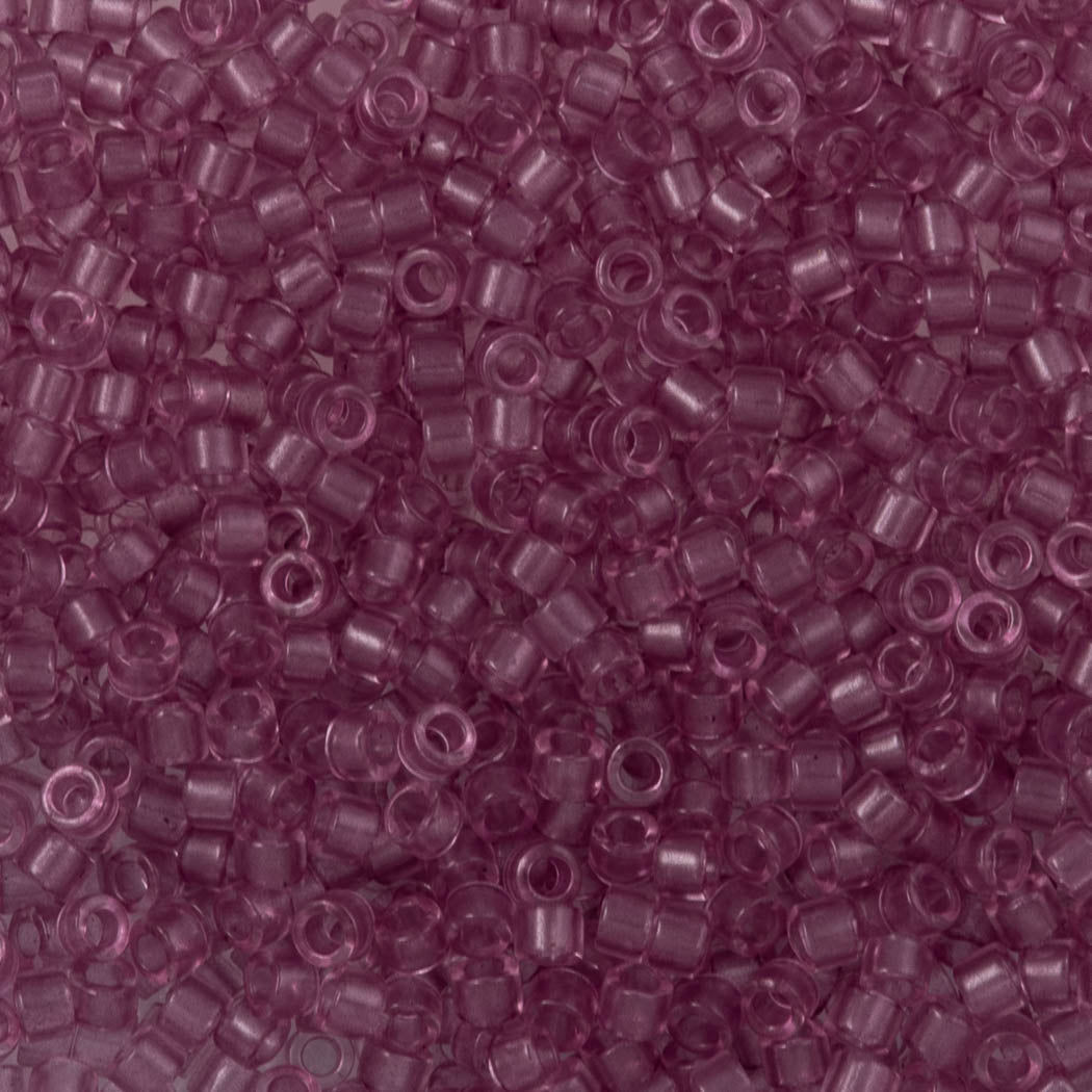 Miyuki Delica Seed Bead 11/0 Crystal Glazed Raspberry Ice 2-inch Tube DB1413