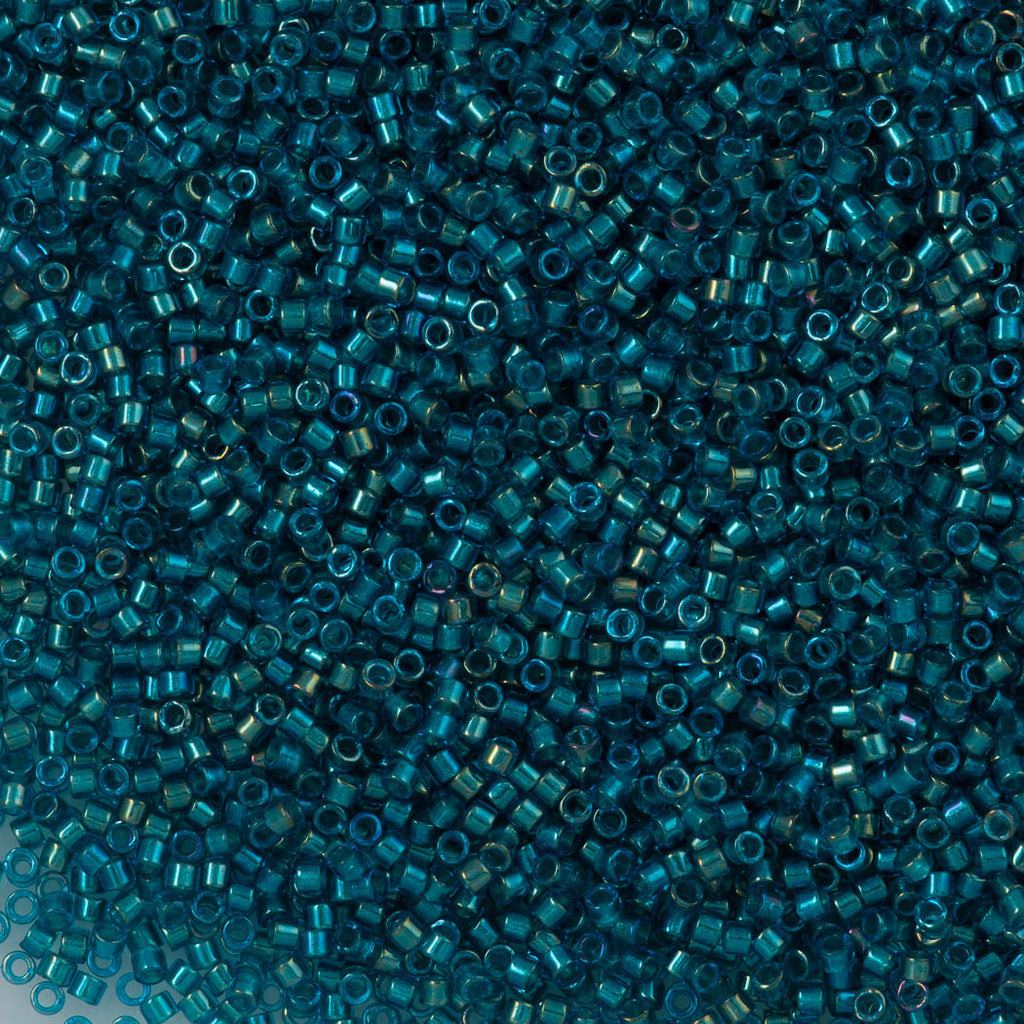 25g Miyuki Delica seed bead 11/0 Inside Dyed Color Azure Blue DB1764