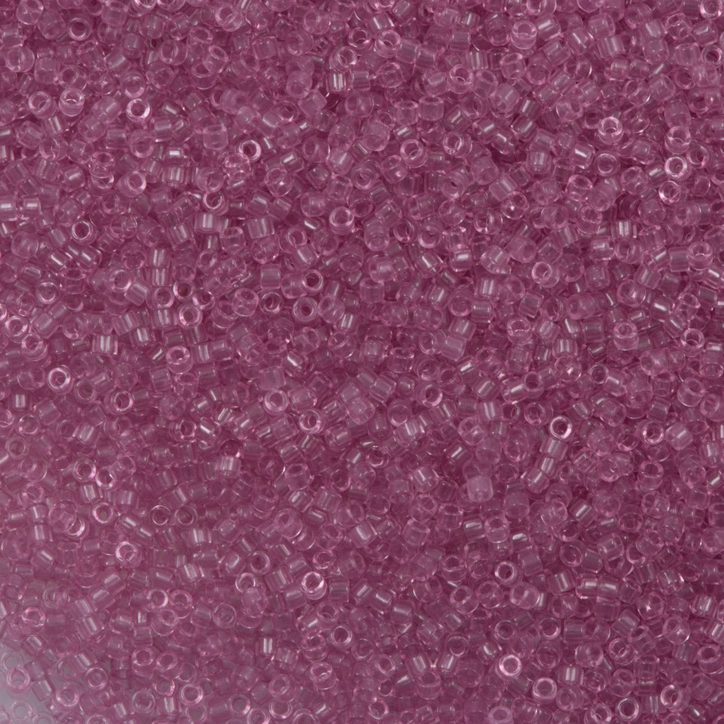 Miyuki Delica Seed Bead 11/0 Crystal Glazed Blushing Rose 2-inch Tube DB1403