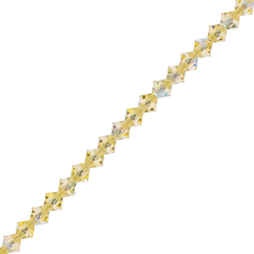72 Preciosa Crystal 6mm Bicone Bead Jonquil AB (80100AB)