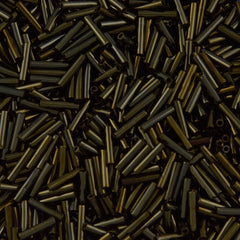 25g Toho 9mm Bugle Seed Bead Metallic Iris Brown (83)