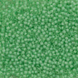 50g Toho Round Seed Bead 8/0 Inside Color Crystal Neon Sea Foam Lined (975)