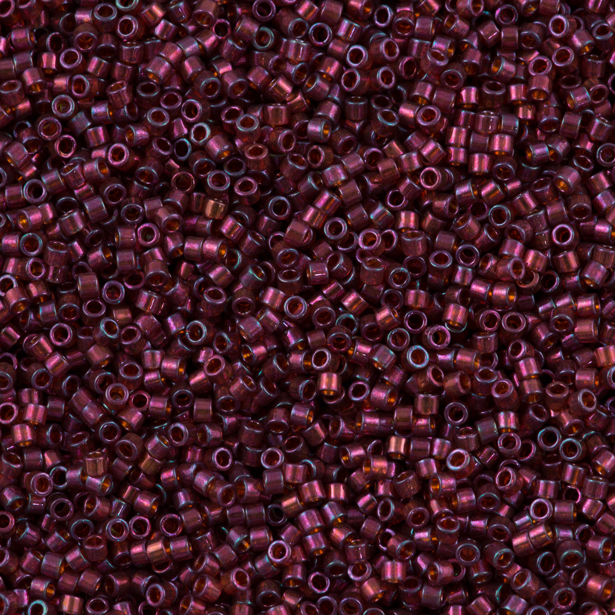 Miyuki Delica Seed Bead 11/0 Transparent Irish Rose Luster 2-inch Tube DB120