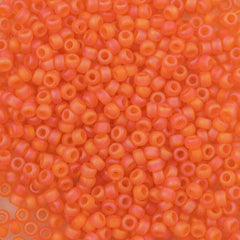 Miyuki Round Seed Bead 6/0 Matte Orange AB 20g Tube (138FR)