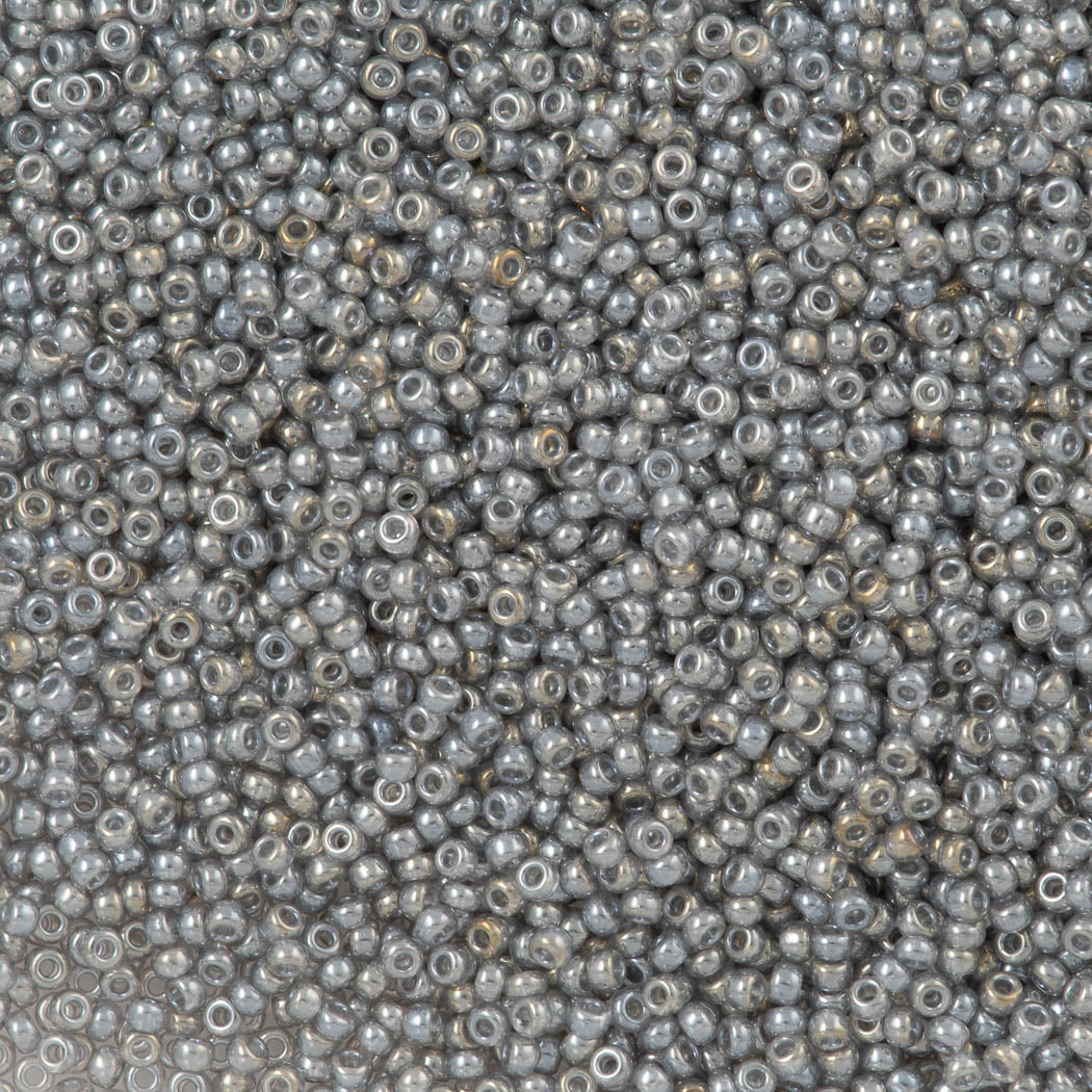 50g Miyuki Round Seed Bead 11/0 Grey Enamel (368)