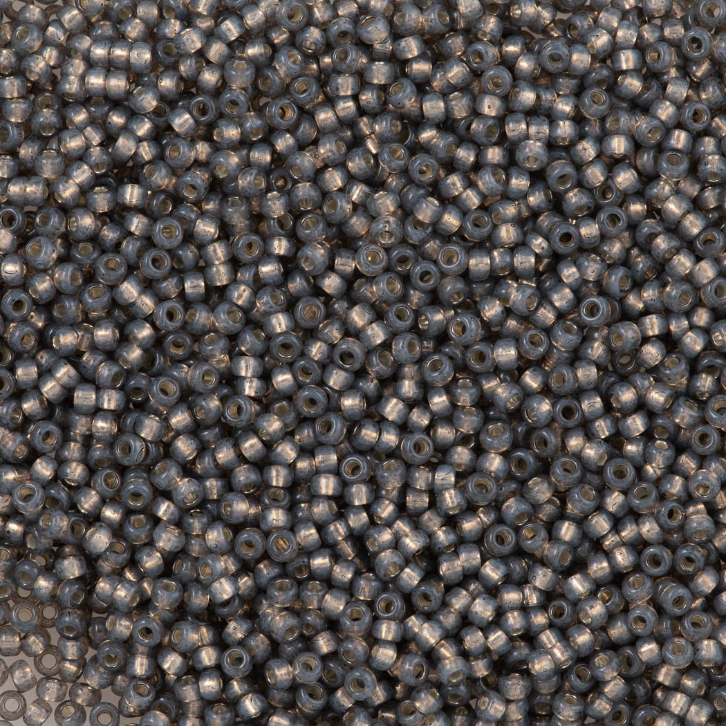 Miyuki Round Seed Bead 11/0 Silver Lined Dyed Grey (650)