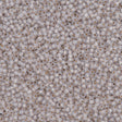 50g Toho Round Seed Bead 11/0 PermaFinish Silver Lined Milky Cloud (2101PF)
