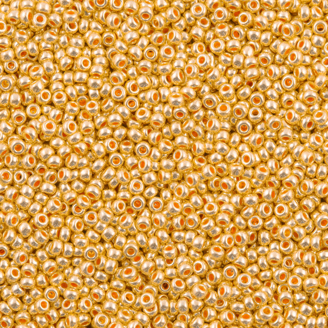 Czech Seed Bead 11/0 Metallic Dark Gold (18583)