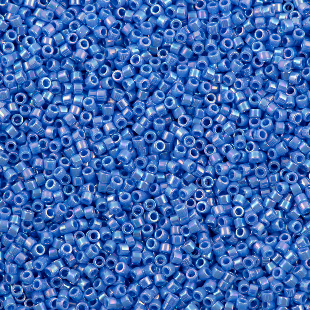 25g Miyuki Delica seed bead 11/0 Opaque Periwinkle AB DB167