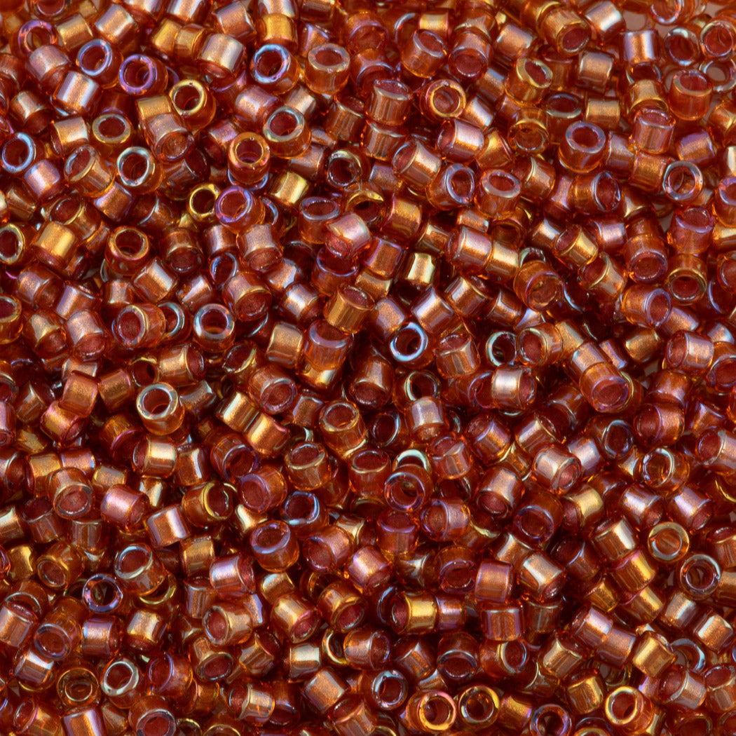 Miyuki Delica Seed Bead 11/0 Amethyst Inside Dyed Color Toffee DB1736