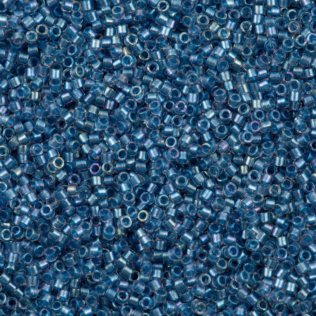 25g Miyuki Delica seed bead 11/0 Inside Dyed Color Amethyst Blue DB1762