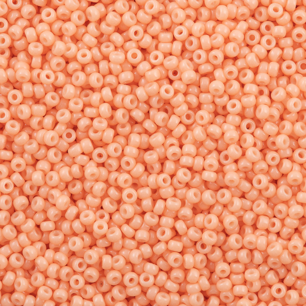 50g Miyuki Round Seed Bead 11/0 Duracoat Dyed Opaque Tea Rose (4461)