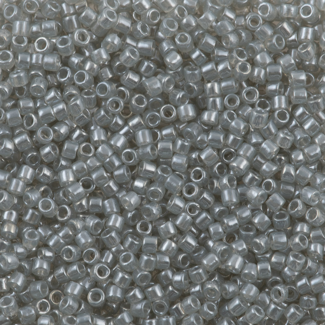 Toho Round Seed Bead 15/0 Transparent Ceylon Gray (150)