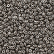 Super Duo 2x5mm Two Hole Beads Matte Antique Silver (81002)