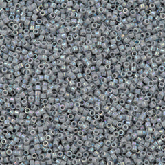 100g Miyuki Delica Seed Bead 11/0 Opaque Ghost Grey AB DB1579