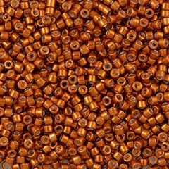 Miyuki Delica Seed Bead 11/0 Galvanized Burnt Orange 2-inch Tube DB421