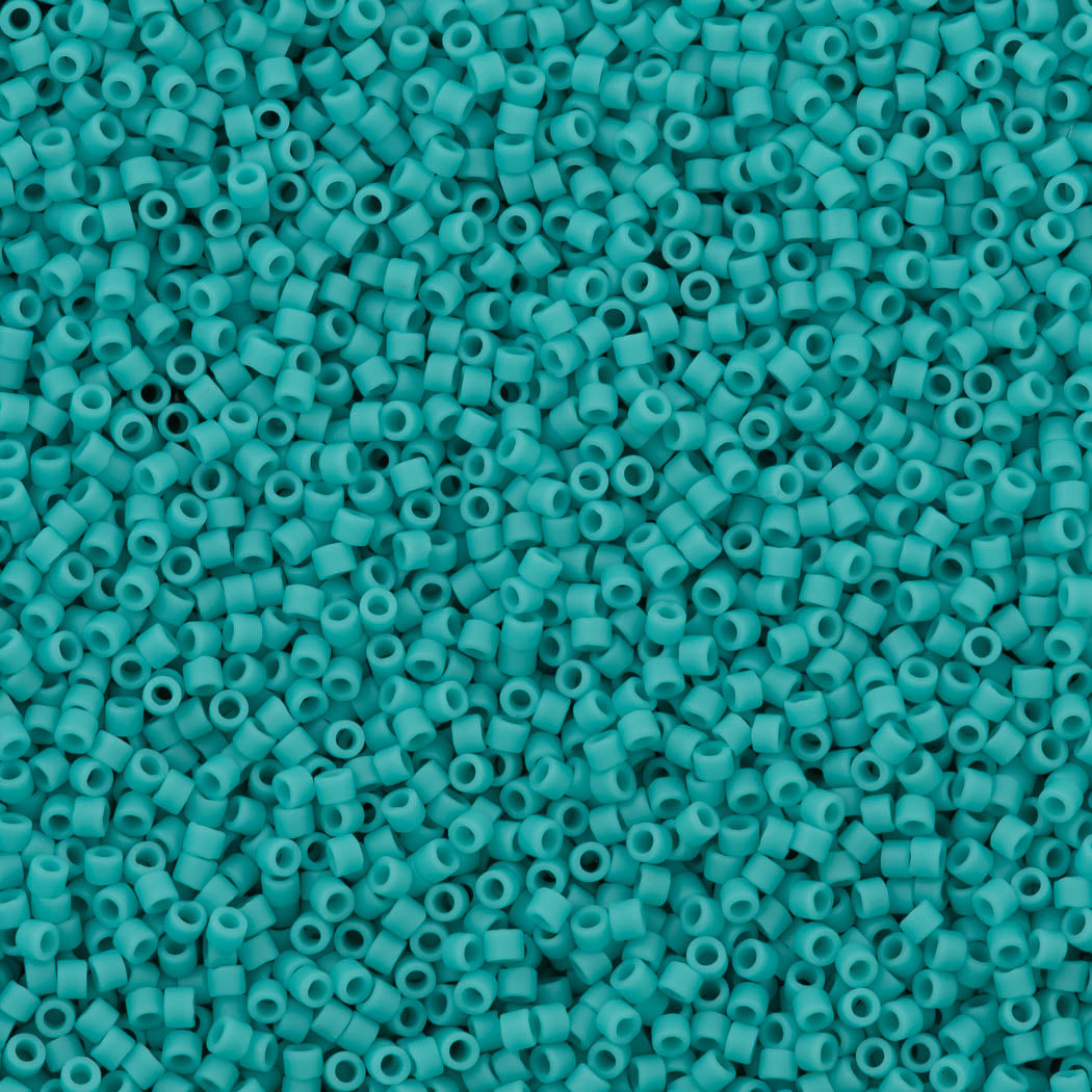 Miyuki Delica Seed Bead 11/0 Matte Turquoise 2-inch Tube DB759