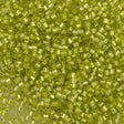 Miyuki Hex Cut Delica Seed Bead 10/0 Silver Lined Peridot 2-inch Tube DBMC147