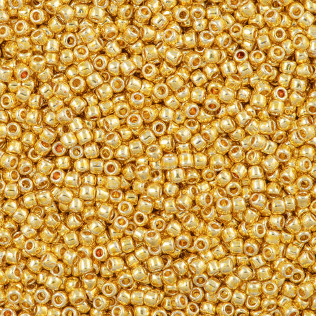 Toho Round Seed Beads 6/0 Permanent Finish Galvanized Starlight 5.5-inch tube (557PF)