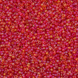 Miyuki Round Seed Bead 15/0 Transparent Matte Red Orange AB 2-inch Tube (140FR)
