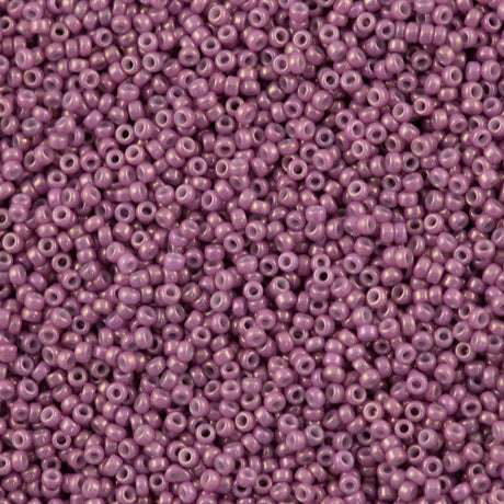 Miyuki Round Seed Bead 15/0 Opaque Dark Orchid Luster 2-inch Tube (1867)