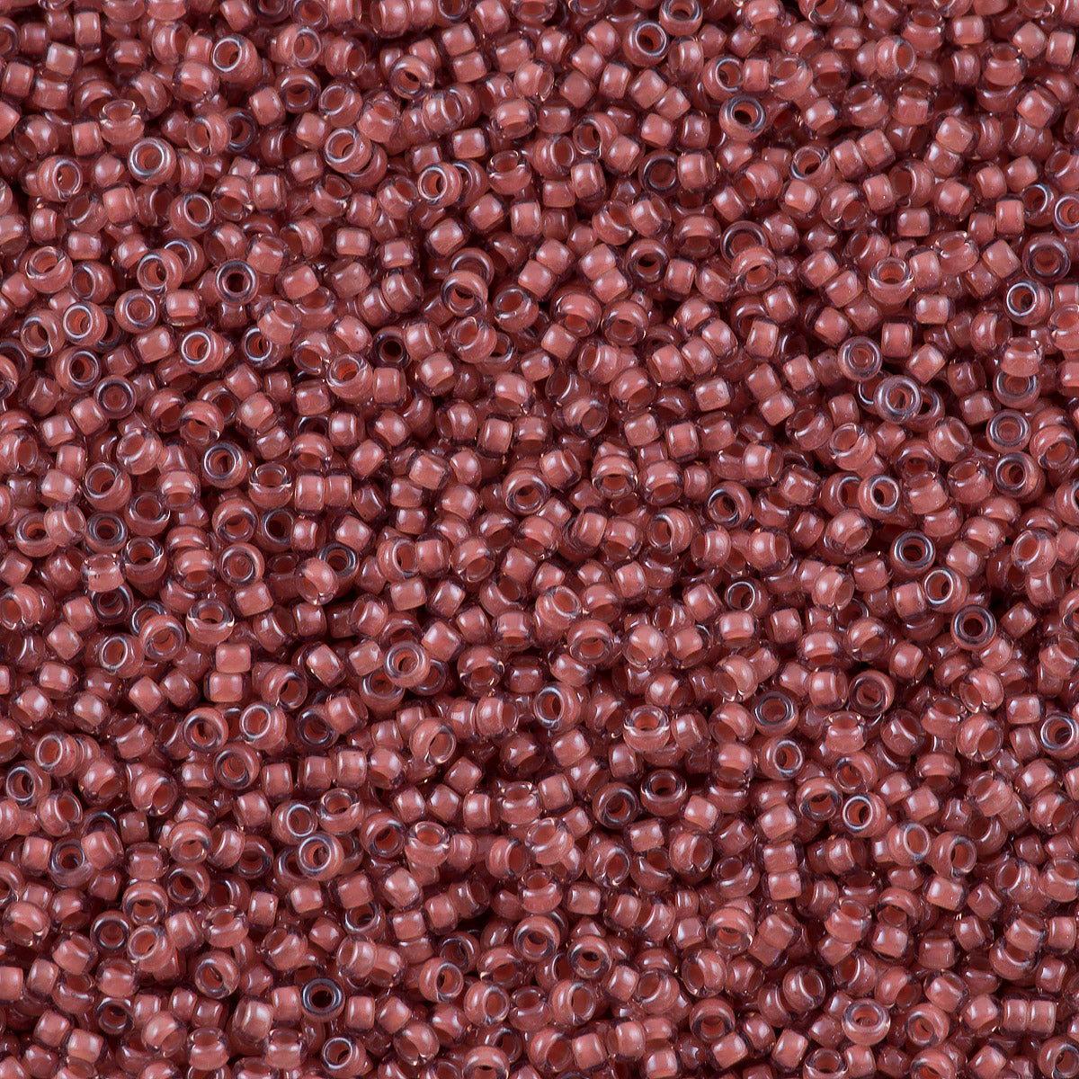 Miyuki Round Seed Bead 15/0 Rose Lined Amethyst 2-inch Tube (364)