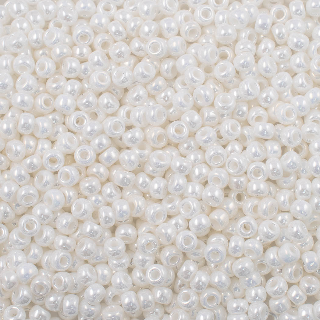 Miyuki Round Seed Bead 6/0 Opaque Opal Luster (591)