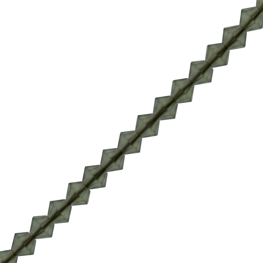 72 Preciosa Crystal 6mm Bicone Bead Matte Black Diamond (40010M)