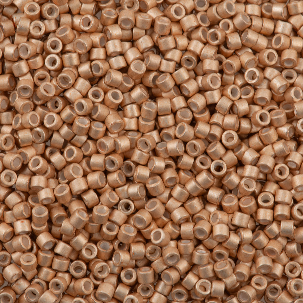Miyuki Delica Seed Bead 11/0 Semi Matte Galvanized Champagne DB1152