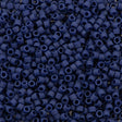 Miyuki Delica Seed Bead 11/0 Matte Opaque Glazed Luster Dark Grey Blue DB377